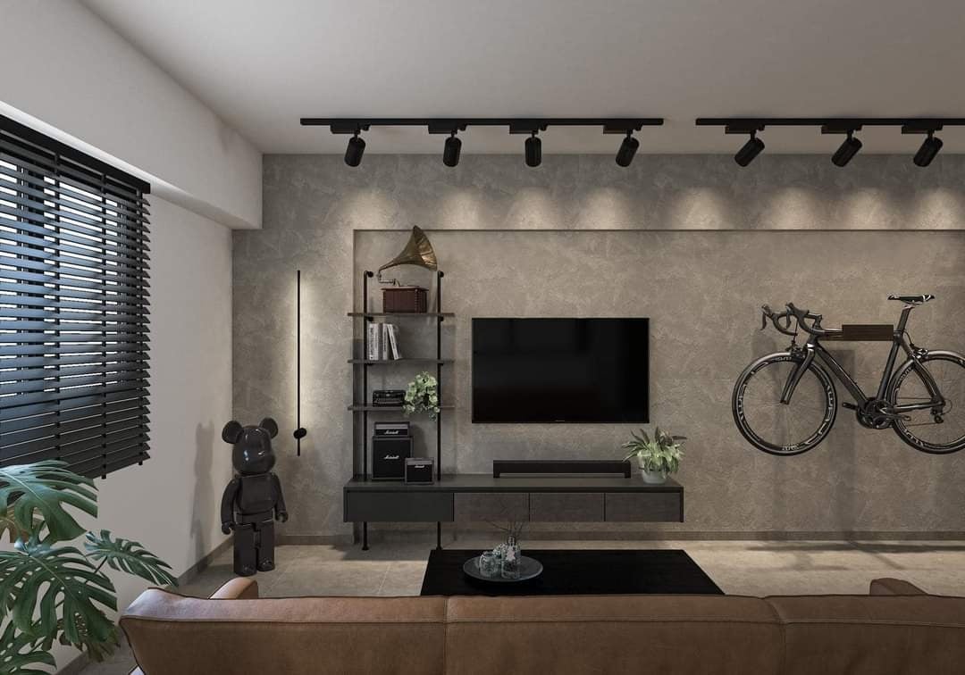 Choa Chu Kang modern family flat with platform bed storage solutions